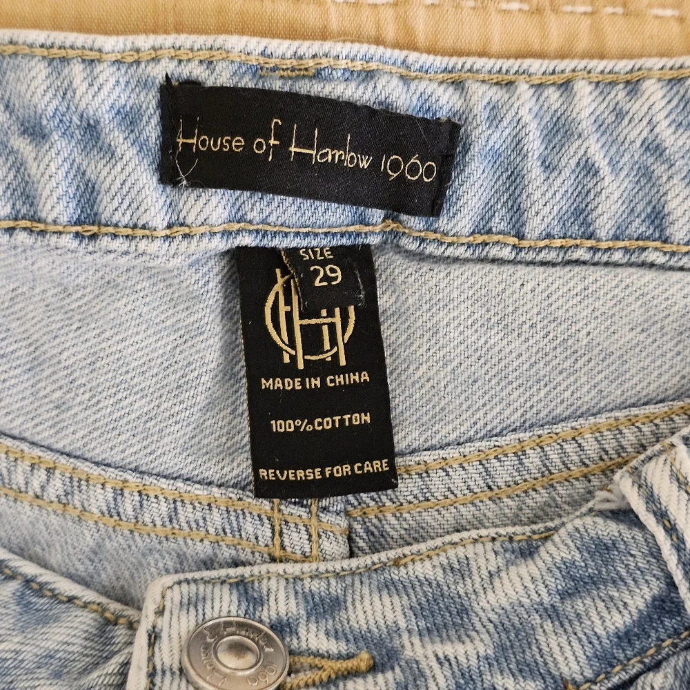 House Of Harlow‎ 1960 Button Fly High Rise Jean Shorts Women's 29